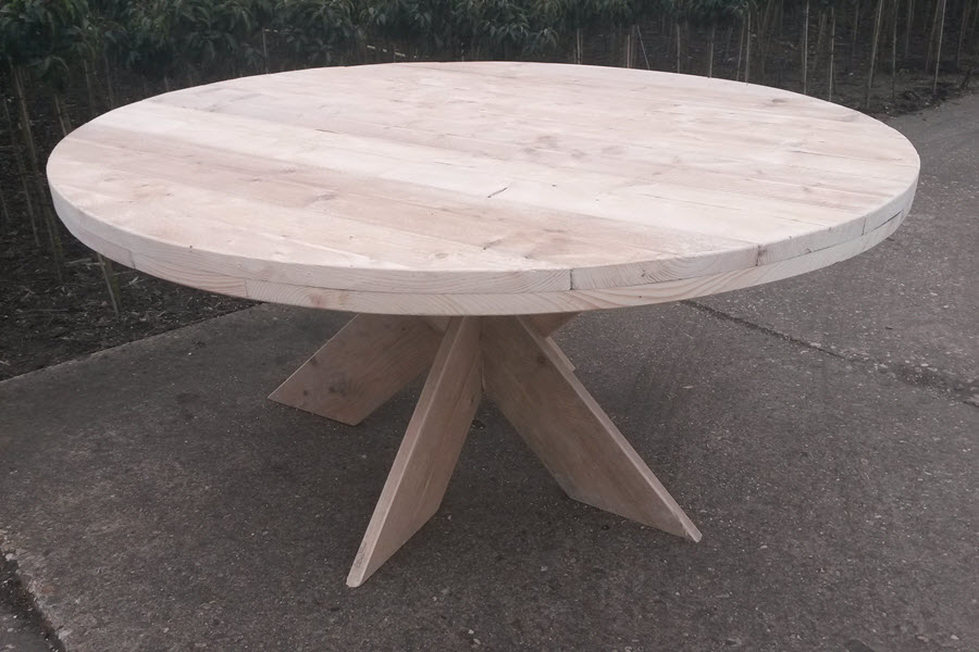 bestrating Vroeg Reorganiseren Ronde steigerhouten tafel | Steigerhouten meubelen - Wood Sixteen
